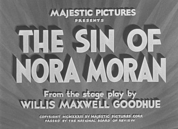 The Sin of Nora Moran (1933) download